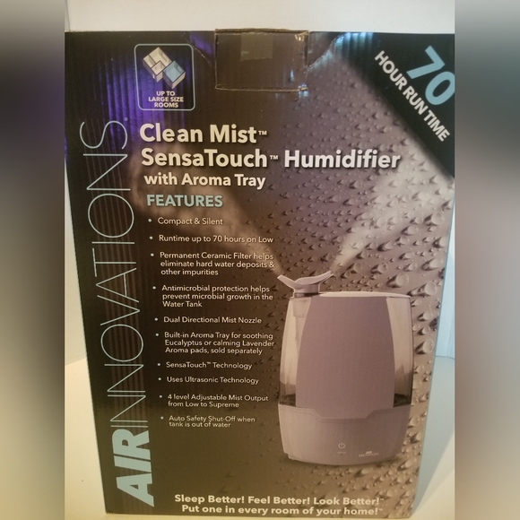 Air Innovations Humidifier Clean Mist Sensa Touch Aroma Tray - Picture 2 of 6